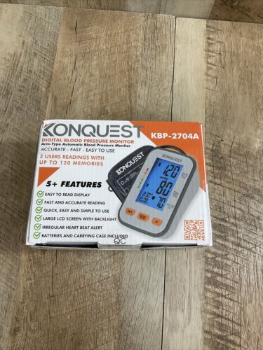 AS IS SEE NOTES Konquest KBP-2704A Automatic Upper Arm Blood Pressure Monitor (6922772644023)